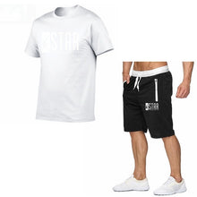 Load image into Gallery viewer, New O-neck short sleeves t-shirt men Fashion logo doodle Print Cotton funny t shirt men tops tees casual 3d tshirt+